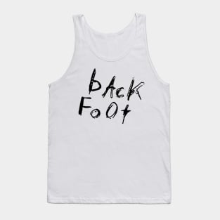 dark and gritty back foot text Tank Top